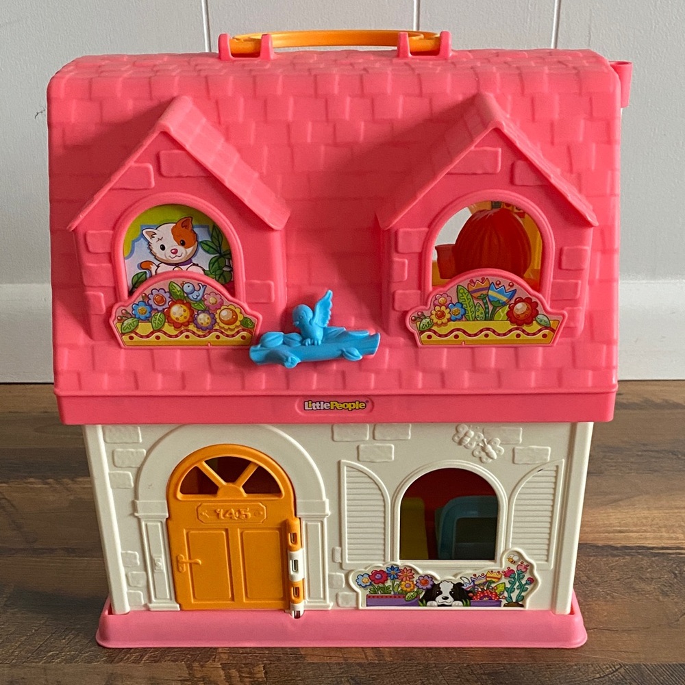 Little People Pink and Orange Dollhouse